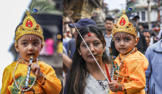 पाटनमा कृष्णभक्त (फोटो फिचर)