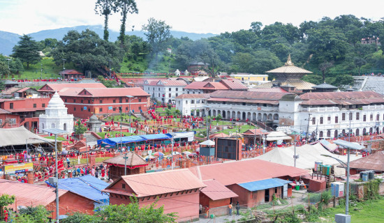 तिजमा साढे तीन लाखले गरे पशुपति दर्शन