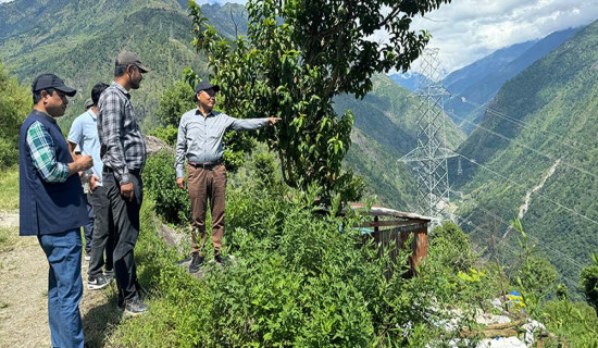 चिलिमे–त्रिशूली प्रसारण लाइन दसैँअघि बन्ने