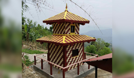 दश लाख खर्चेर राधाकृष्ण मन्दिर पुनःनिर्माण