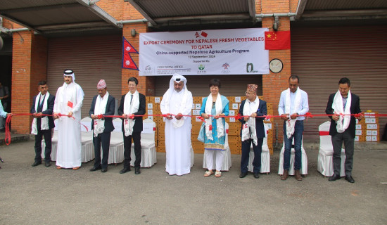 नेपालमा उत्पादित तरकारी कतार निर्यात गर्न सुरु