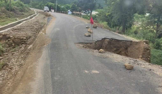 बाढीपहिरोले १८ परिवार विस्थापित