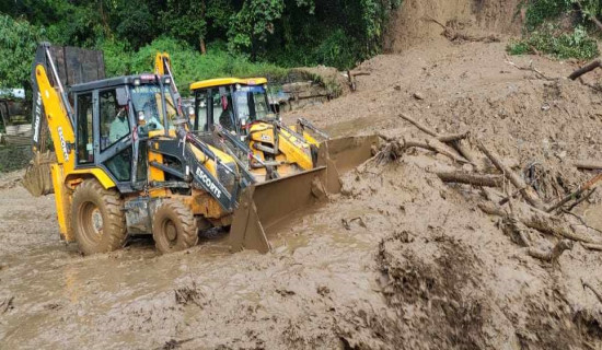 पहिरोमा परी मृत्यु भएका तीन विद्यार्थीको शव हेटौँडा ल्याइयो