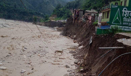 बिपी राजमार्ग : बाढीपहिरोले दुई अर्बभन्दा बढीको क्षति