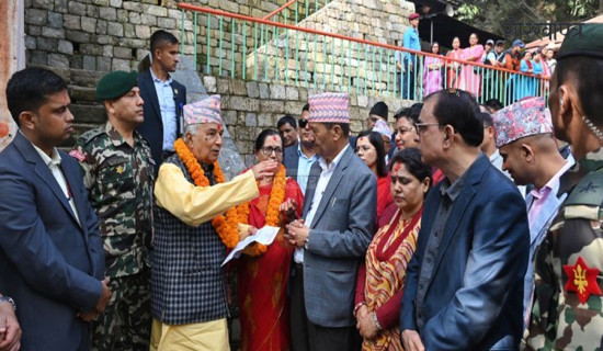 राष्ट्रपति पौडेलद्वारा दक्षिणकाली माताको पूजा अर्चना