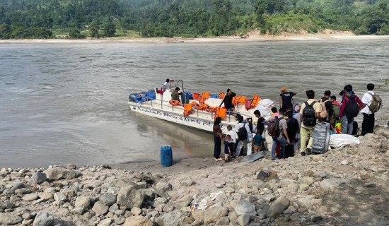 सप्तकोशीमा ‘जेटबोट’ पुनः सञ्चालनमा