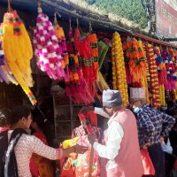 राष्ट्रपति पौडेलद्वारा दक्षिणकाली माताको पूजा अर्चना