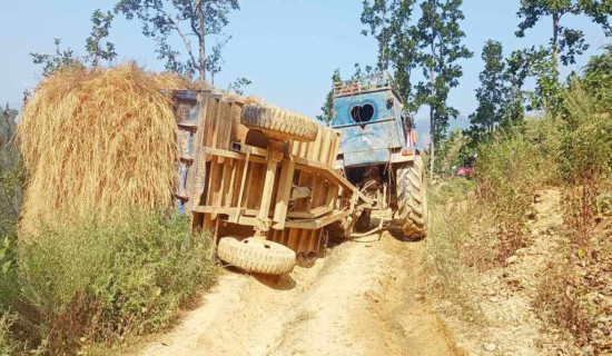 ट्याक्टर दुर्घटनामा सात घाइते, दुई गम्भीर