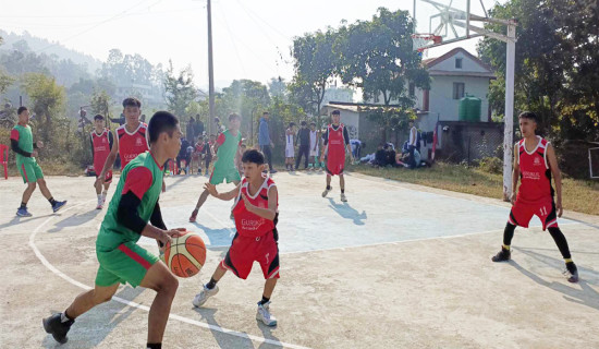 घोराहीमा अन्तर विद्यालयस्तरीय बास्केटबल प्रतियोगिता सुरु