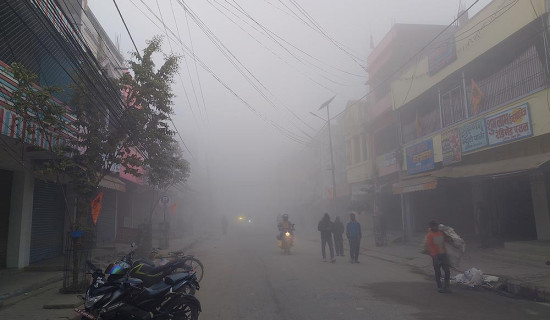 तराई क्षेत्रमा बाक्लो हुस्सु, उडान प्रभावित