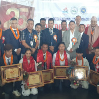 एशियन शारीरिक सुगठनमा पदक विजेता सम्मानित