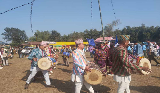 चासोकका अवसरमा सबै जातिले सामूहिक रुपमा धान  नाच