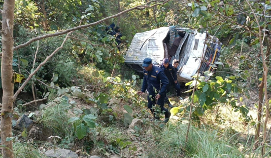 दाङमा गाडी दुर्घटना, दुई जनाको मृत्यु