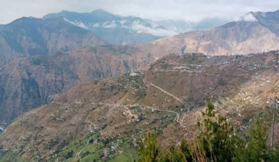 कालिकोटको मान्म बजार र आसपासकाे क्षेत्र