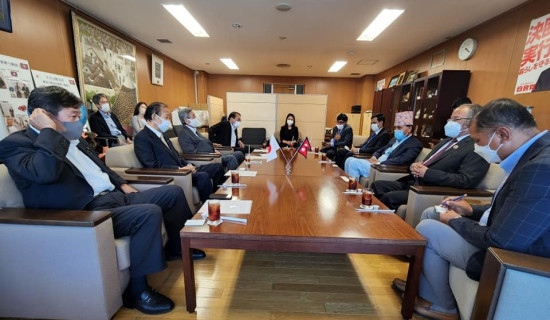 अध्यक्ष दाहाल र जापानको सत्तारुढ पार्टीका वरिष्ठ नेताबीच भेटवार्ता