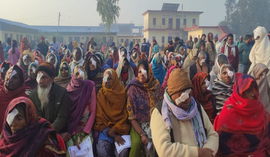 निःशुल्क आँखा शिविरबाट स्थानीय लाभान्वित