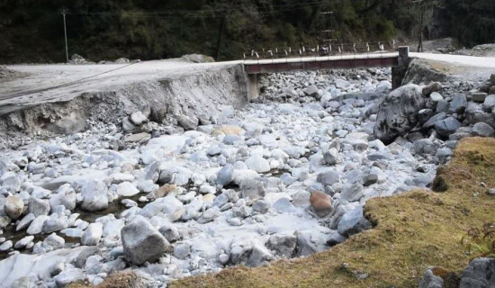 उमाकुण्डमा नदीजन्य पदार्थ उत्खनन रोक