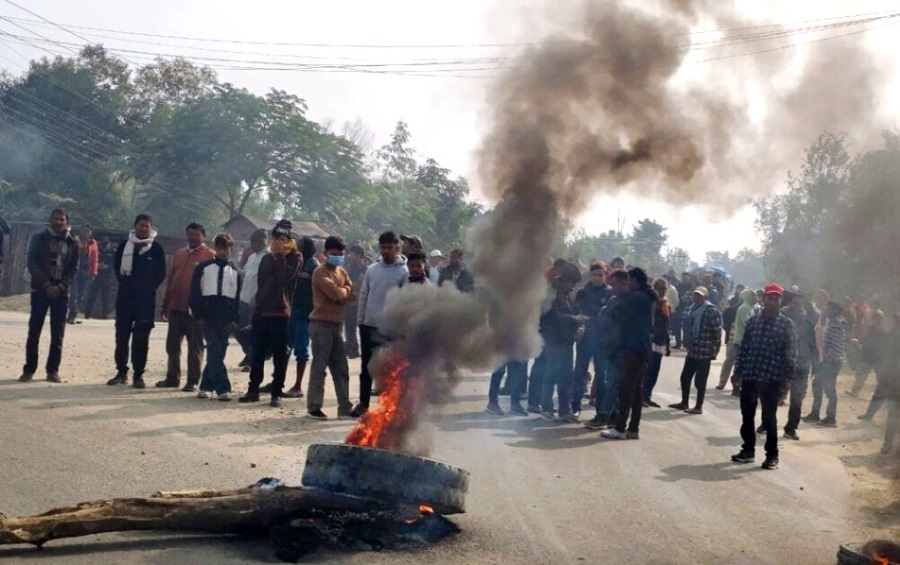 हुलाकी राजमार्ग अवरुद्ध