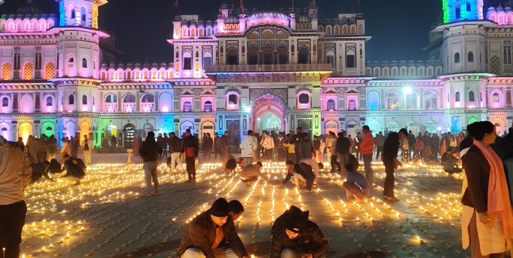 बलिदानी दिवसमा जनकपुर धाममा एक लाख दीप प्रज्वलन