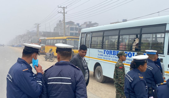 स्कुल र क्याम्पसका बस ट्राफिक कारबाहीमा