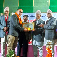 कलाकार दुर्गा बरालको पोखरामा नागरिक अभिनन्दन
