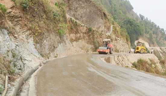 घ्याम्पेसालदेखि ताकुकोट जाने सडकखण्ड चार दिन बन्द