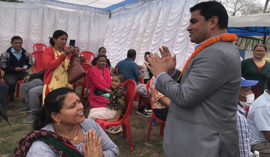 मन्त्री पौडेलद्वारा नि:शुल्क मुटुरोग शिविरको उद्घाटन