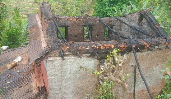 आगलागीबाट २० लाखको क्षति