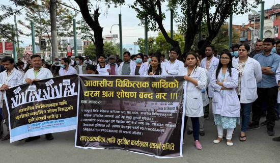 आवासीय चिकित्सकको आन्दोलन स्थगित