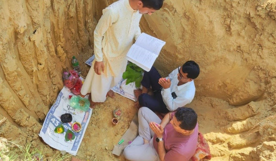 चन्दा उठाएर शम्सानघाट निर्माण