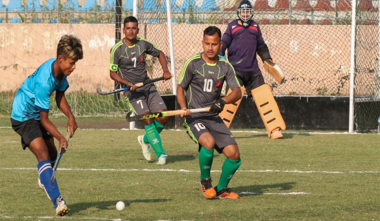 राष्ट्रिय हक्की : आर्मी सेमिफाइनलमा