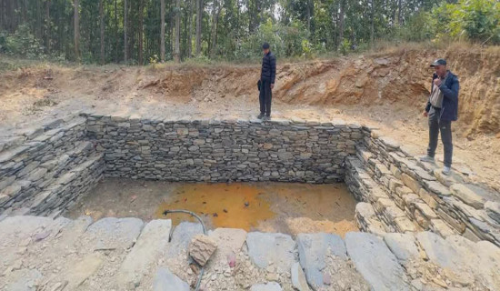वन्यजन्तुका लागि पानी पोखरी