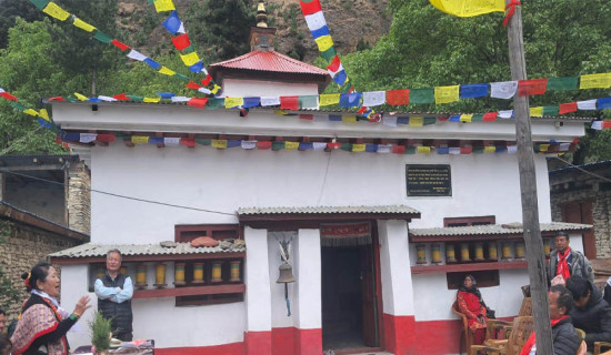 पाँच शताब्दी पुरानो गुम्बा जीर्णोद्धार