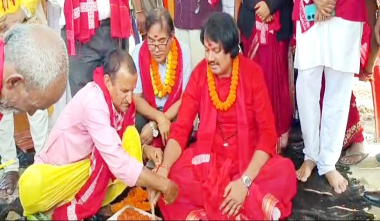 प्रधानमन्त्रीले शिलान्यास गर्नुभएको प्रतिष्ठानको डा.राउतबाट पुनः शिलान्यास