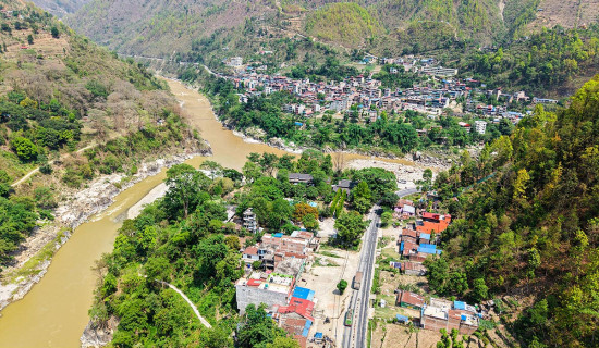 मर्स्याङ्दी र त्रिशुली नदीको दोभान