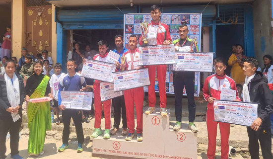 खोटाङमा हाफ म्याराथनको उपाधि आर्मीका सञ्जय श्रेष्ठ र पूर्णलक्ष्मी न्यौपानेलाई