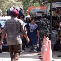 पहिरोको जोखिममा नाइना बस्ती