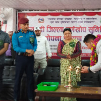 ग्याजा कप भलिबल उपाधि ज्वालामुखी धादिङको पोल्टामा