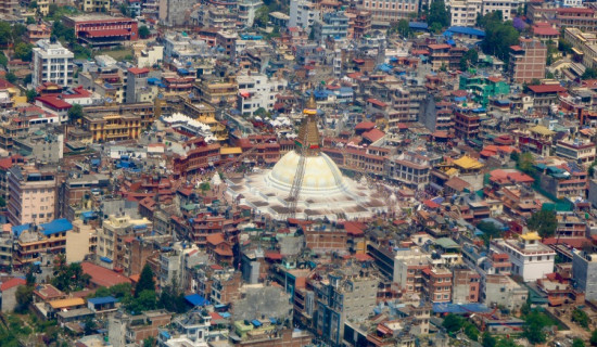 विश्व सम्पदामा सूचीकृत बौद्ध स्तुपाको दृश्य