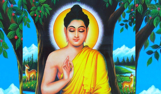 बैशाख शुक्लपक्ष पुर्णिमाको अवसरमा बुद्धको मूर्ति खटमा राखी नगर परिक्रमा