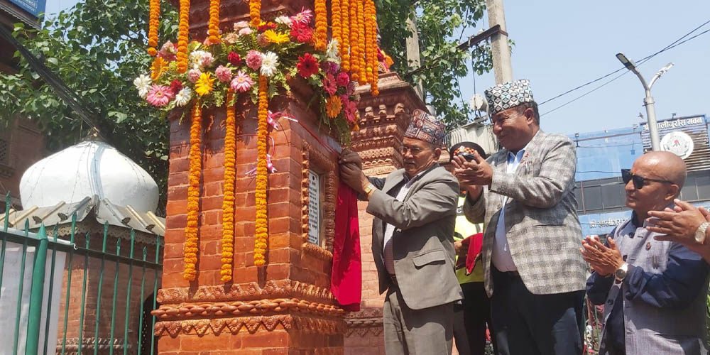 शताब्दीपुरुष जोशीको सालिक अनावरण