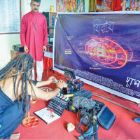 नेपालगन्जमा ५५ फिट अग्लो रावणको पुतला दहन