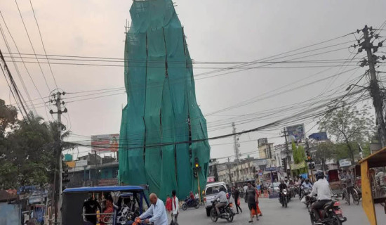 घुम्टोमा घण्टाघर : मर्मतसम्भार शीघ्र पूरा गर्न वीरगञ्जवासीको माग