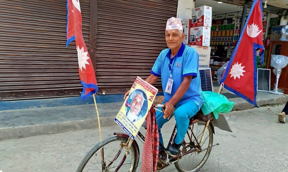 शान्तिका लागि प्याकुरेलको साइकल यात्रा