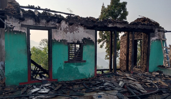 गुल्मीमा चैत र वैशाखमा ५६ आगलागी : ८६ लाखको भौतिक क्षति