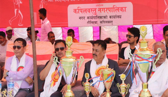 आठौं नगर स्तरीय मेयर कप क्रिकेट प्रतियोगिता सुरु