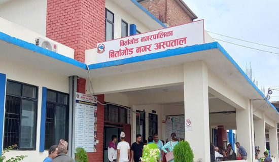 बिर्तामोड नगर अस्पतालमा बिरामीको चाप बढ्दो