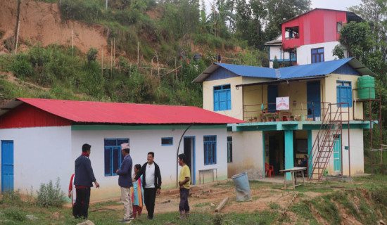 भोजपुरको कोटमा प्रसूति भवन निर्माण