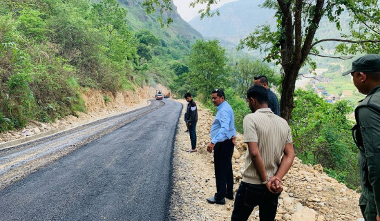ट्रयाक खुलेको २५ वर्षपछि ओढारचौर–ढोडेनी सडक कालोपत्र