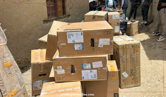 गाउँपालिकालाई चीनबाट तीन करोड १२ लाखकाे सामग्री सहयोग